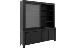 Goossens buffetkast clear zwart eiken - 8215787-01