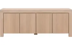 Goossens dressoir clear wit eiken - 8215806-01