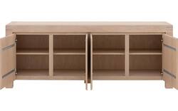 Goossens dressoir clear wit eiken - 8215806-01
