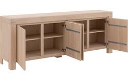 Goossens dressoir clear wit eiken - 8215806-01