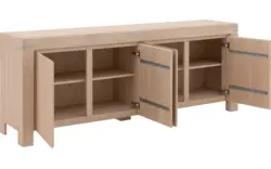 Goossens dressoir clear wit eiken - 8215806-01