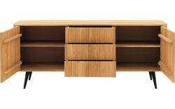 Goossens dressoir seppe blank eiken - 8215868-01