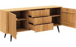 Goossens dressoir seppe blank eiken - 8215868-01