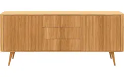 Goossens dressoir seppe blank eiken - 8215869-01
