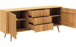 Goossens dressoir seppe blank eiken - 8215869-01