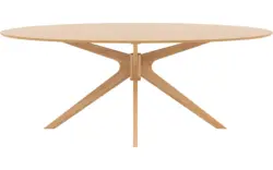 Goossens basic eettafel sanoa blank eiken - 8215945-02