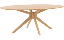 Goossens basic eettafel sanoa blank eiken - 8215945-02