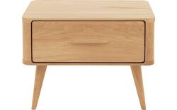 Goossens excellent nachtkastje dodge blank eiken - 8215966-02