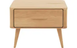 Goossens excellent nachtkastje dodge blank eiken - 8215966-02