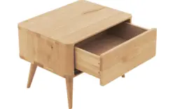 Goossens excellent nachtkastje dodge blank eiken - 8215966-02
