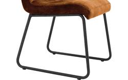 Goossens eetkamerstoel dax bruin stof - 8216146-02