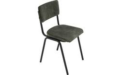 Goossens eetkamerstoel chaplin groen stof - 8216148-01