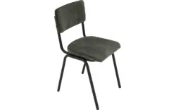 Goossens eetkamerstoel chaplin groen stof - 8216148-01