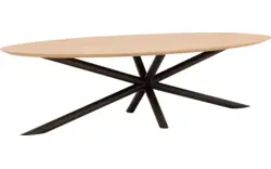 Goossens excellent eettafel gs 1302 blank eiken - 8216172-02