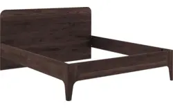 Goossens excellent bedframe curve donker bruin eiken - 8217813-01