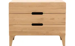 Goossens excellent ladekast curve blank eiken - 8217814-01