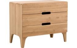 Goossens excellent ladekast curve blank eiken - 8217814-01