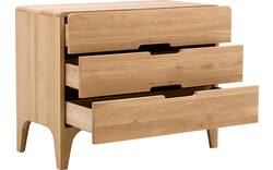 Goossens excellent ladekast curve blank eiken - 8217814-01