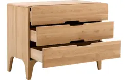 Goossens excellent ladekast curve blank eiken - 8217814-01