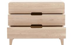 Goossens excellent ladekast curve wit eiken - 8217815-01