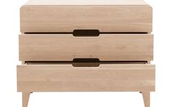 Goossens excellent ladekast curve wit eiken - 8217816-01