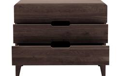 Goossens excellent ladekast curve donker bruin eiken - 8217818-01
