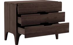 Goossens excellent ladekast curve donker bruin eiken - 8217818-01