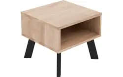 Goossens nachtkastje mud wit eiken - 8217831-01
