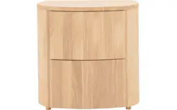 Goossens excellent nachtkastje donna wit eiken - 8217843-02