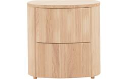 Goossens excellent nachtkastje donna wit eiken - 8217844-02