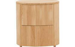 Goossens excellent nachtkastje donna blank eiken - 8217846-02
