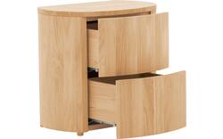 Goossens excellent nachtkastje donna blank eiken - 8217846-03