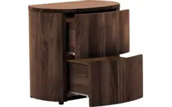 Goossens excellent nachtkastje donna donker bruin eiken - 8217847-02