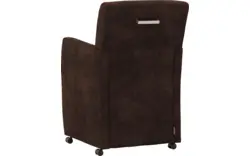 Goossens eetkamerstoel oliver bruin microvezel - 8217916-01