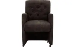 Goossens eetkamerstoel oliver grijs microvezel - 8217917-01