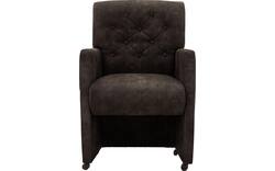 Goossens eetkamerstoel oliver grijs microvezel - 8217926-01