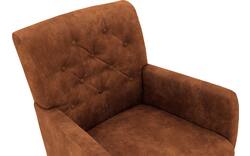 Goossens eetkamerstoel oliver bruin microvezel - 8217929-01