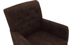 Goossens eetkamerstoel oliver bruin microvezel - 8217930-01
