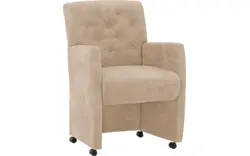Goossens eetkamerstoel oliver beige microvezel - 8217932-01