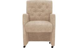 Goossens eetkamerstoel oliver beige microvezel - 8217932-01