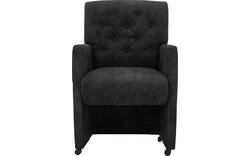 Goossens eetkamerstoel oliver grijs microvezel - 8217935-01