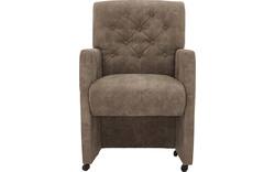 Goossens eetkamerstoel oliver bruin microvezel - 8217940-01