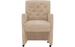 Goossens eetkamerstoel oliver beige microvezel - 8217946-01