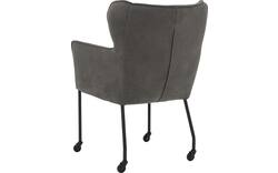 Goossens excellent eetkamerstoel leogang zwart leer - 8218722-01