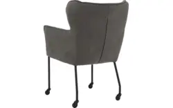 Goossens excellent eetkamerstoel leogang zwart leer - 8218722-01