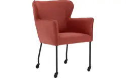 Goossens excellent eetkamerstoel leogang rood leer - 8218724-01