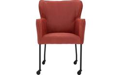 Goossens excellent eetkamerstoel leogang rood leer - 8218724-01