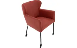Goossens excellent eetkamerstoel leogang rood leer - 8218724-01