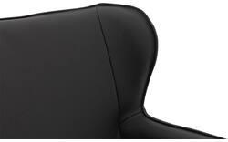 Goossens excellent eetkamerstoel leogang zwart leer - 8218725-01