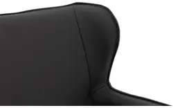 Goossens excellent eetkamerstoel leogang zwart leer - 8218725-01
